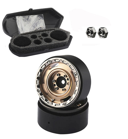 Luggage Storage Case & Alloy 1.3 Beadlock Wheels (2) for Traxxas 1/18 TRX-4M