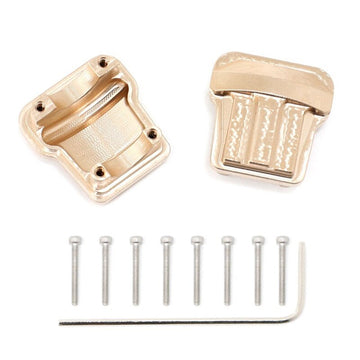 Brass Alloy Machined Differential Covers (2) for Traxxas 1/18 TRX-4M Crawler