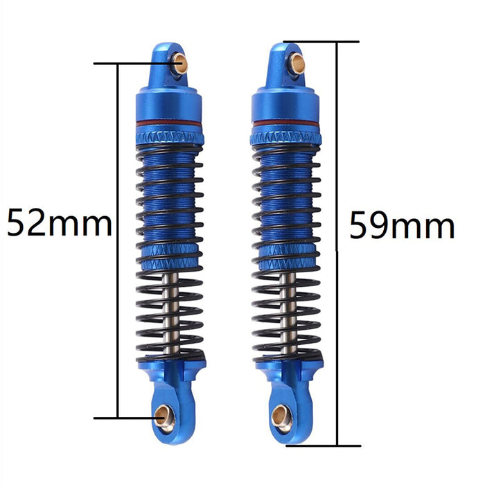 Alloy Machined Front & Rear Shocks (4) for Traxxas 1/18 TRX-4M Crawler 9764