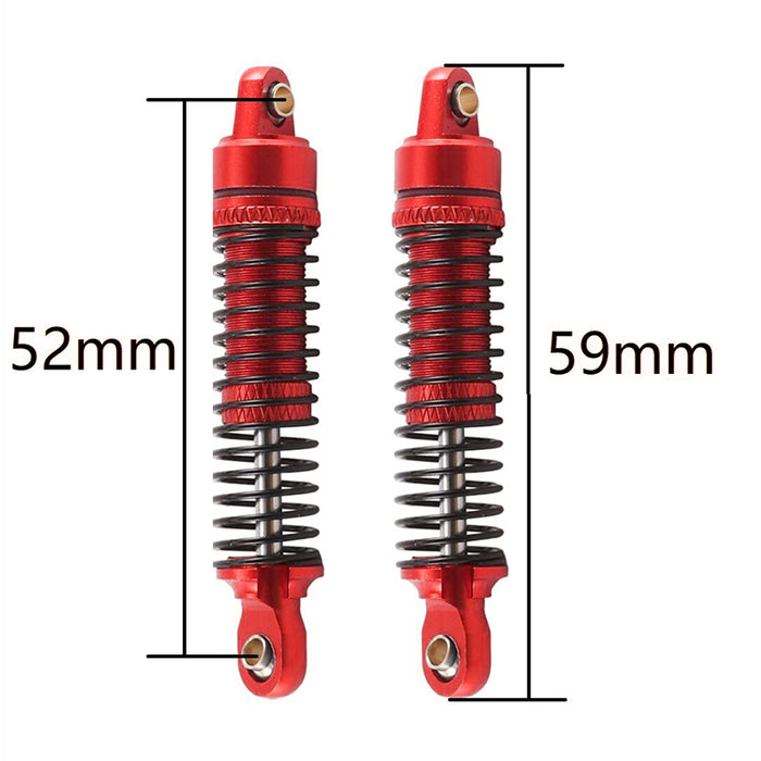 Alloy Machined Front & Rear Shocks (4) for Traxxas 1/18 TRX-4M Crawler 9764
