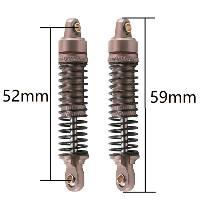 Alloy Machined Front & Rear Shocks (4) for Traxxas 1/18 TRX-4M Crawler 9764