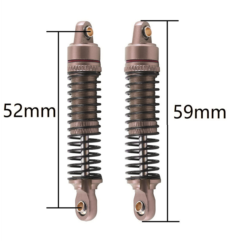 Alloy Machined Front & Rear Shocks (4) for Traxxas 1/18 TRX-4M Crawler 9764