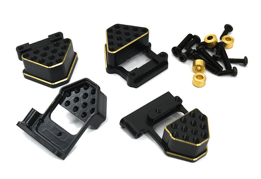 Brass Alloy Shock Towers (4) 50g Total for Traxxas 1/18 TRX-4M Crawler
