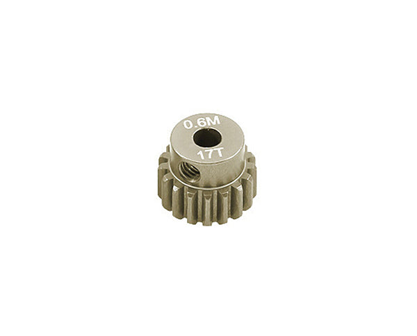 7075 Alloy Machined Mod 0.6 Pinion Gear 17T, 3.17mm Bore/Shaft for Brushless R/C