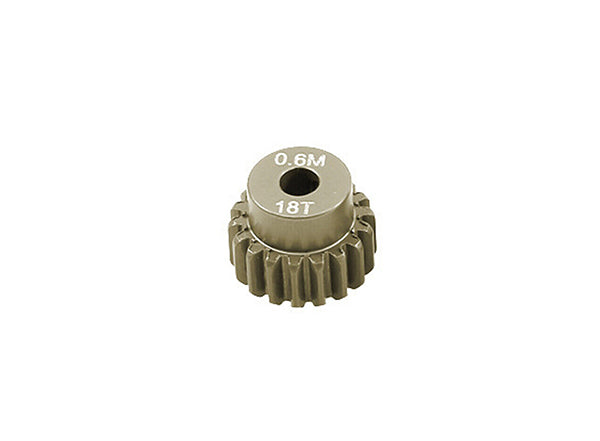 7075 Alloy Machined Mod 0.6 Pinion Gear 18T, 3.17mm Bore/Shaft for Brushless R/C