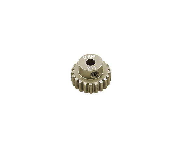 7075 Alloy Machined Mod 0.6 Pinion Gear 21T, 3.17mm Bore/Shaft for Brushless R/C