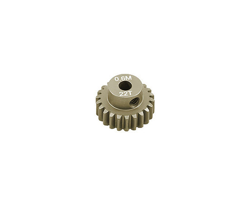 7075 Alloy Machined Mod 0.6 Pinion Gear 22T, 3.17mm Bore/Shaft for Brushless R/C