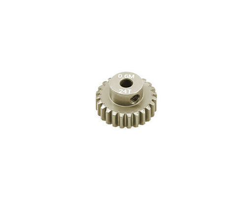 7075 Alloy Machined Mod 0.6 Pinion Gear 24T, 3.17mm Bore/Shaft for Brushless R/C