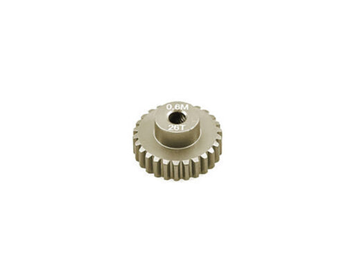 7075 Alloy Machined Mod 0.6 Pinion Gear 26T, 3.17mm Bore/Shaft for Brushless R/C