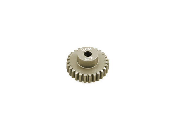 7075 Alloy Machined Mod 0.6 Pinion Gear 27T, 3.17mm Bore/Shaft for Brushless R/C