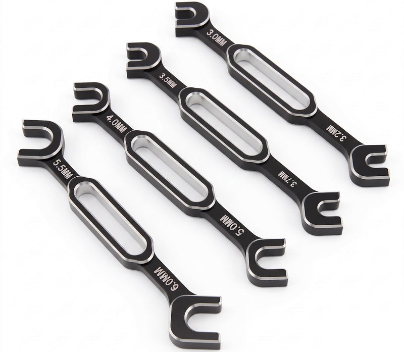 Complete Turnbuckle Wrench Set (8 Sizes) 3, 3.2, 3.5, 3.7, 4, 5, 5.5 & 6mm