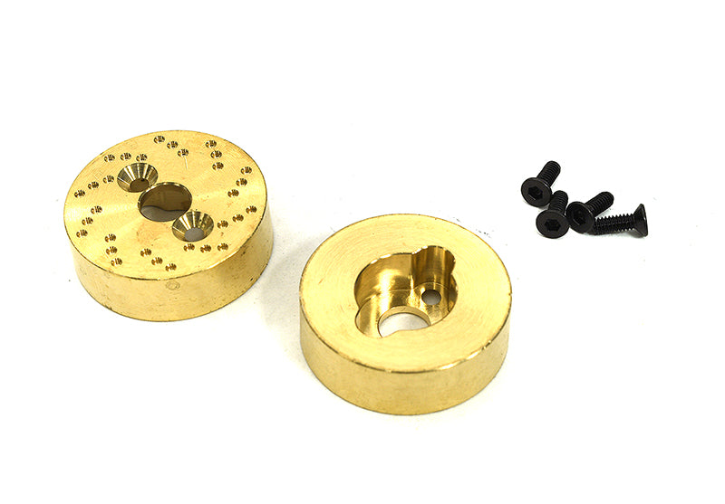 Brass Alloy Rear Axle Weight (2) Add-On 18g Each for Traxxas 1/18 TRX-4M
