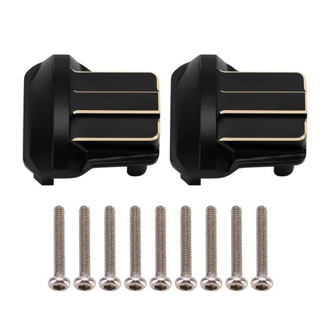 Brass Alloy Differential Covers (2) 10g Each for Traxxas 1/18 TRX-4M
