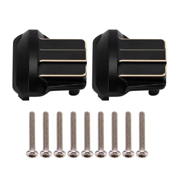 Brass Alloy Differential Covers (2) 10g Each for Traxxas 1/18 TRX-4M