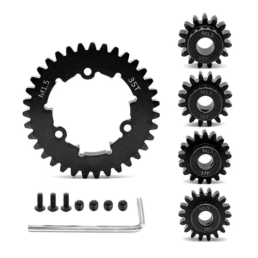 HD Steel 15+16+17+18+35T Gear Set 1.5 MOD for Traxxas X-Maxx & XRT