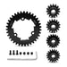 HD Steel 15+16+17+18+35T Gear Set 1.5 MOD for Traxxas X-Maxx & XRT