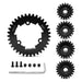 HD Steel 19+20+21+22+35T Gear Set 1.5 MOD for Traxxas X-Maxx & XRT