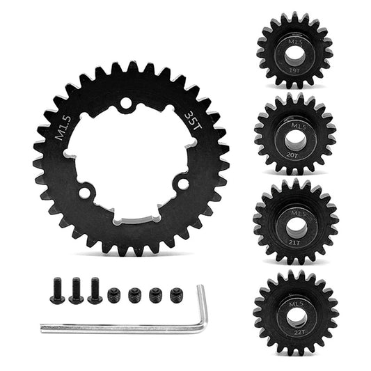 HD Steel 19+20+21+22+35T Gear Set 1.5 MOD for Traxxas X-Maxx & XRT