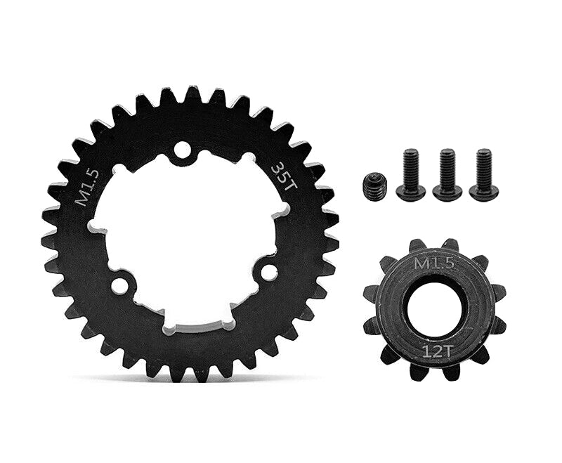 HD Steel 12T Pinion + 35T Spur Gear Set 1.5 MOD for Traxxas X-Maxx & XRT