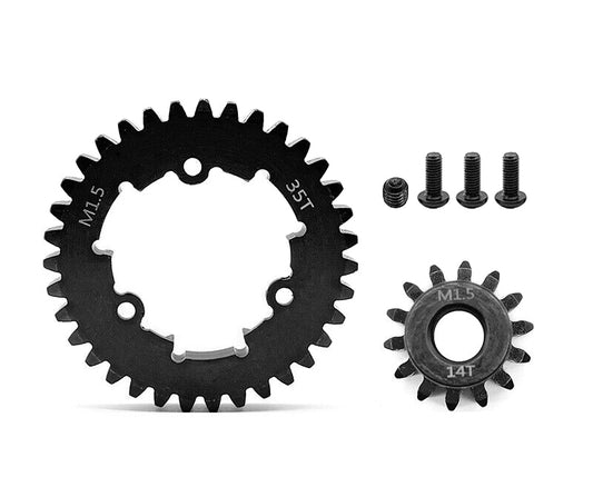 HD Steel 14T Pinion + 35T Spur Gear Set 1.5 MOD for Traxxas X-Maxx & XRT