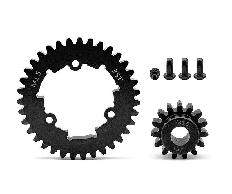 HD Steel 15T Pinion + 35T Spur Gear Set 1.5 MOD for Traxxas X-Maxx & XRT