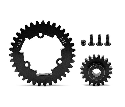 HD Steel 20T Pinion + 35T Spur Gear Set 1.5 MOD for Traxxas X-Maxx & XRT