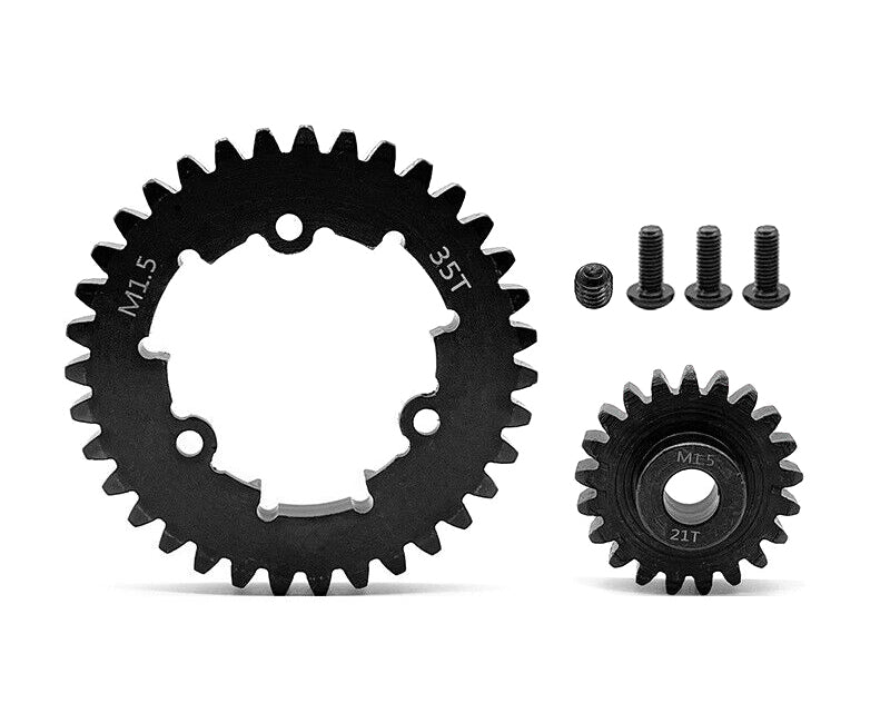 HD Steel 21T Pinion + 35T Spur Gear Set 1.5 MOD for Traxxas X-Maxx & XRT