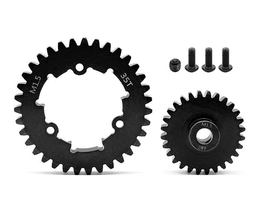 HD Steel 28T Pinion + 35T Spur Gear Set 1.5 MOD for Traxxas X-Maxx & XRT