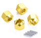 Brass Alloy 5mm Thick Hex Wheel Adapters (4) for Traxxas 1/18 TRX-4M Crawler