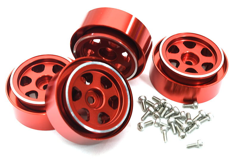 Alloy Machined Beadlock Wheels (4) for Traxxas 1/18 TRX-4M Crawler