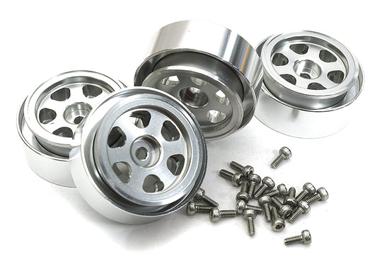 Alloy Machined Beadlock Wheels (4) for Traxxas 1/18 TRX-4M Crawler