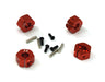 12mm Hex Wheel (4) Hub 7mm Thick for 1/10 Traxxas, Axial, Tamiya, TC & Drift