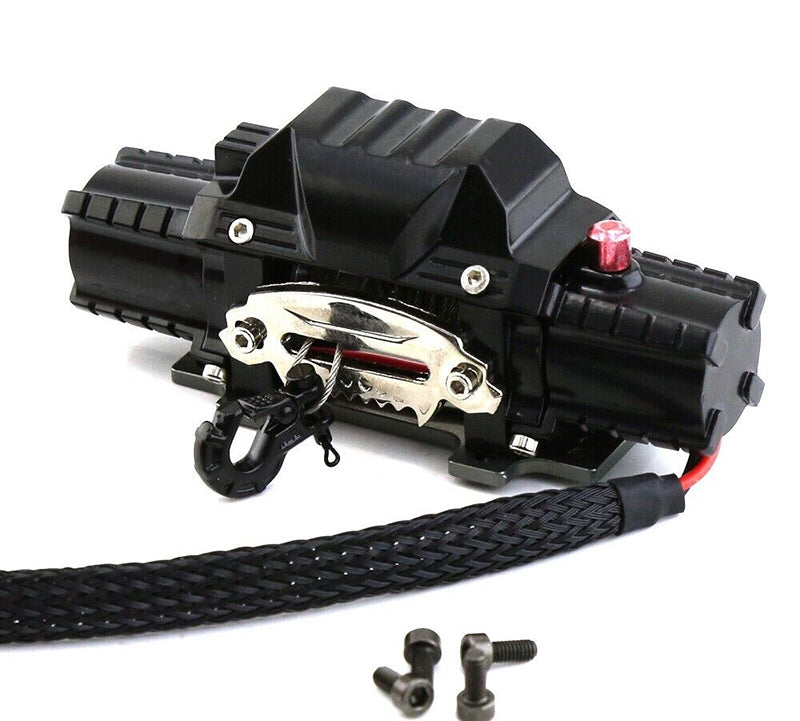 Realistic Alloy Machined Twin Motor Winch Kit for 1/10 Scale Off-Road Crawler