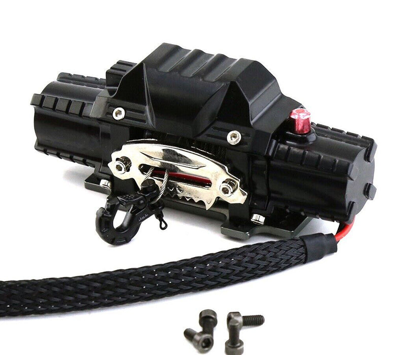 Realistic Alloy Machined Twin Motor Winch Kit for 1/10 Scale Off-Road Crawler