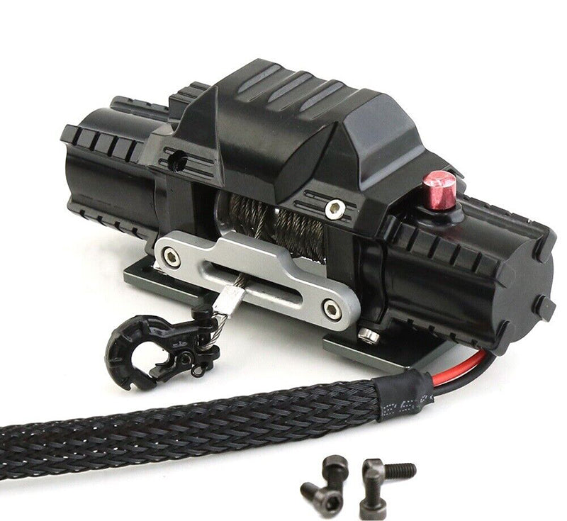 Realistic Alloy Machined Twin Motor Winch Kit for 1/10 Scale Off-Road Crawler