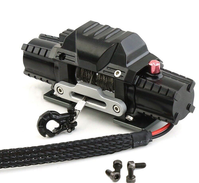 Realistic Alloy Machined Twin Motor Winch Kit for 1/10 Scale Off-Road Crawler