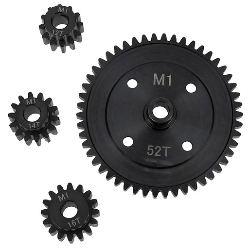 HD Steel 12+14+16+52T Gear Set M1 Pitch for Arrma 1/8 Scale
