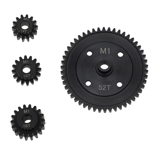HD Steel 14+16+18+52T Gear Set M1 Pitch for Arrma 1/8 Scale