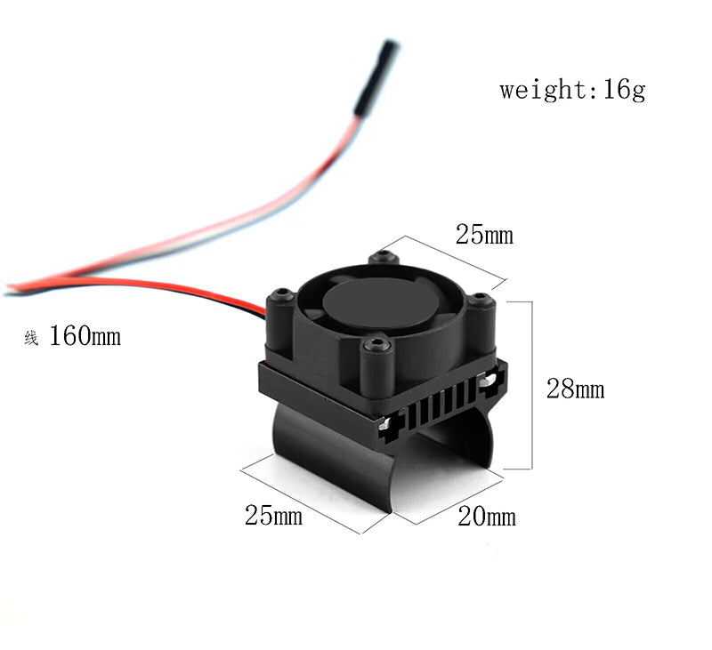 Alloy Machined Heatsink w/ Cooling Fan for Traxxas 1/18 TRX-4M Crawler