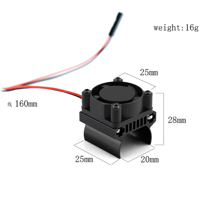 Alloy Machined Heatsink w/ Cooling Fan for Traxxas 1/18 TRX-4M Crawler