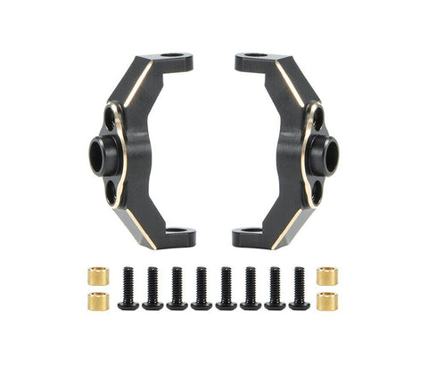 Brass Alloy Caster Blocks (2) 6g Each for Traxxas 1/18 TRX-4M Crawler