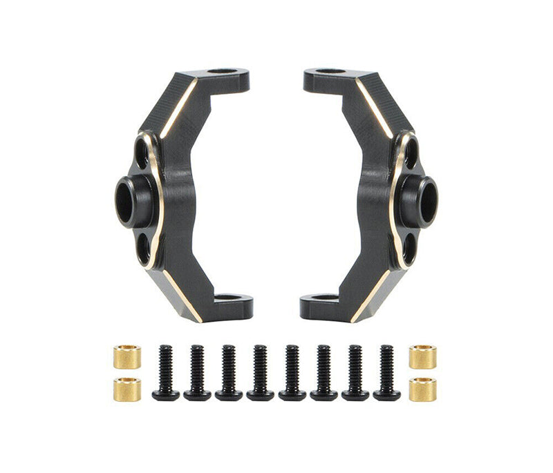 Brass Alloy Caster Blocks (2) 6g Each for Traxxas 1/18 TRX-4M Crawler