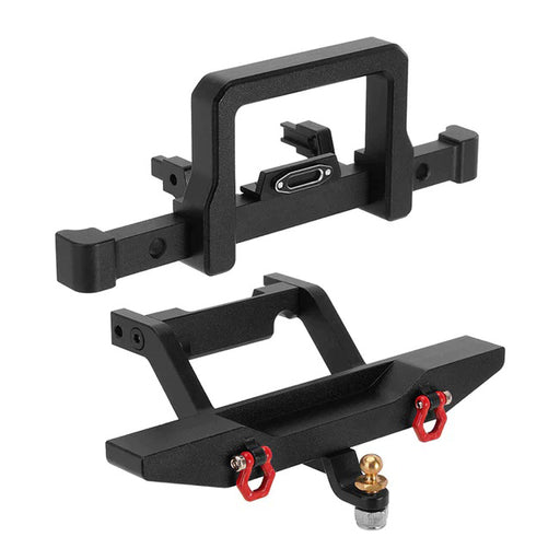 Alloy Machined Front & Rear Bumper for Traxxas 1/18 TRX-4M Defender Crawler