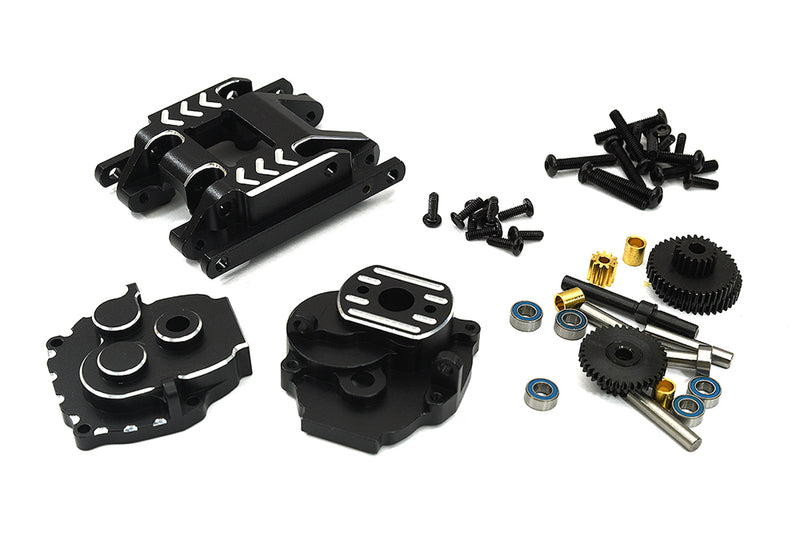 Alloy Machined Complete Gearbox w/ Center Skid for Traxxas 1/18 TRX-4M Crawler