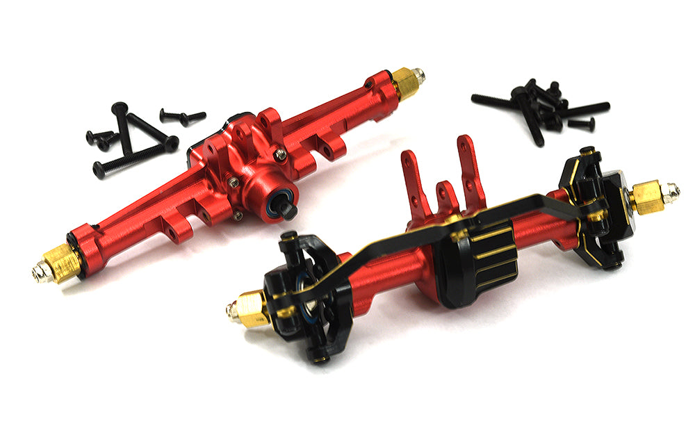 Alloy Machined Complete F&R Axles 150g w/ Internals for Traxxas 1/18 TRX-4M