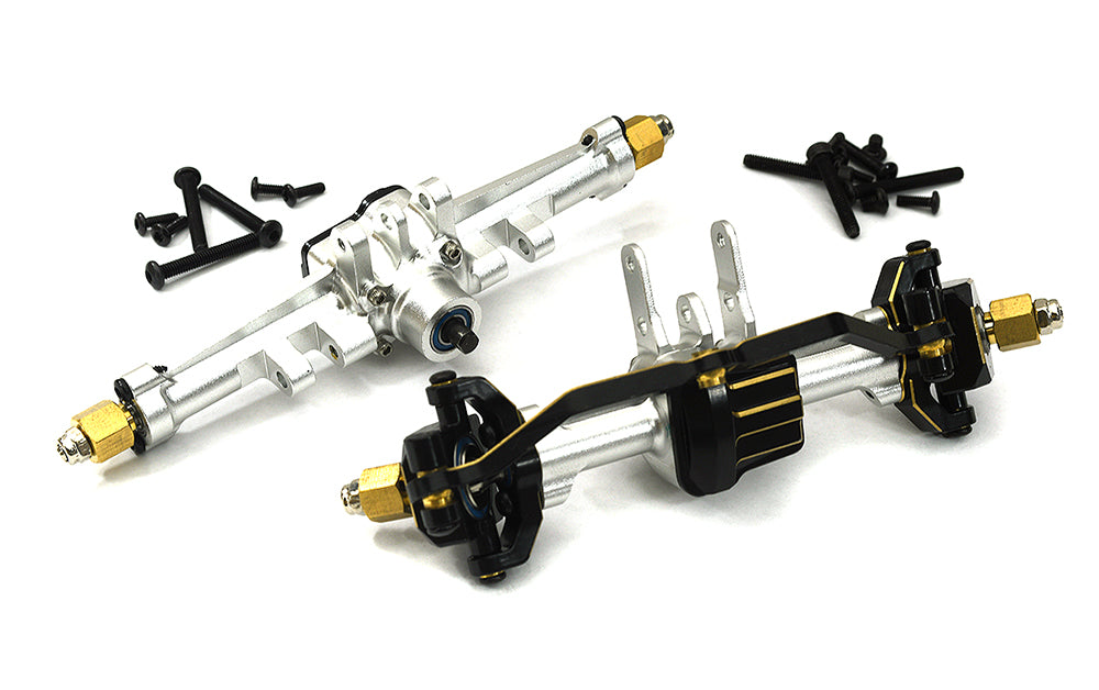 Alloy Machined Complete F&R Axles 150g w/ Internals for Traxxas 1/18 TRX-4M