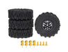 Alloy 1.0 Beadlock Wheels, Tires & Adapters (4) for Traxxas 1/18 TRX-4M