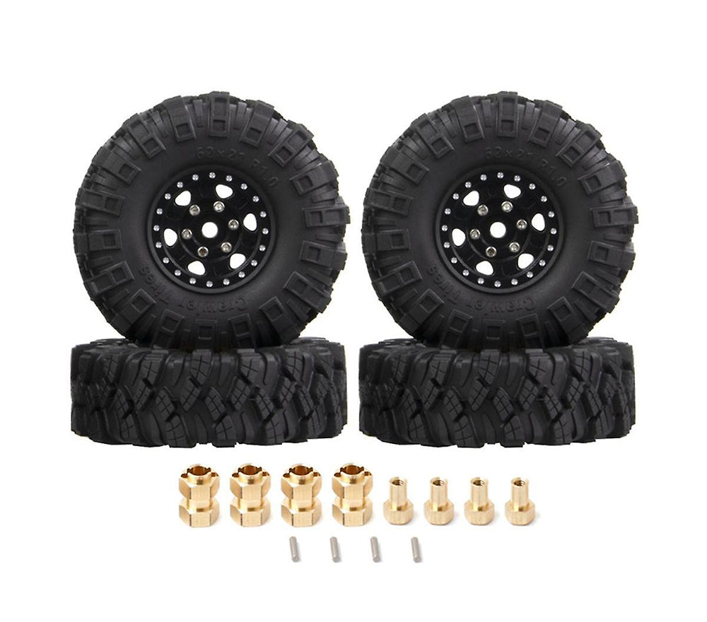 Alloy 1.0 Beadlock Wheels, Tires & Adapters (4) for Traxxas 1/18 TRX-4M