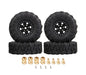 Alloy 1.0 Beadlock Wheels, Tires & Adapters (4) for Traxxas 1/18 TRX-4M