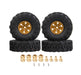 Alloy 1.0 Beadlock Wheels, Tires & Adapters (4) for Traxxas 1/18 TRX-4M